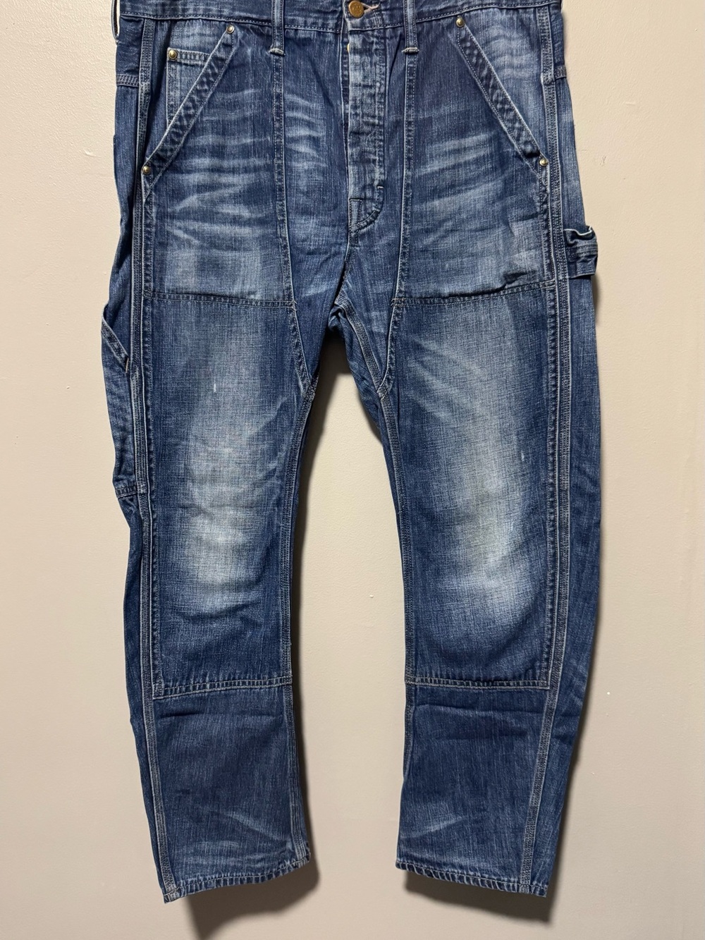 Denim & Supply Ralph Lauren Faded Blue Slim Straight Carpenter Jeans